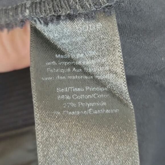 RAG & BONE ELASTIC WAIST SKINNY BLACK PANTS W BACK ZIPPER, SZ 10 - Picture 9 of 13